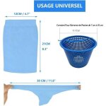 Lot de 30 chaussette skimmer piscine pour les paniers skimmers swimming pool skimmer socks chaussette ...