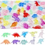 Lot de 30 mini figurines de dinosaures pour tr�sor cach�, coffre � jouets pour enfants, mini dinosaures ...