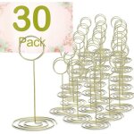 Lot de 30 porte nom table, porte menu support photo pince carte pour deco marriage no�l banquet f�te ...