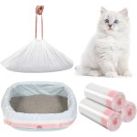 Lot de 30 sacs � liti�re xxl pour chat (91x45 cm) - sacs anti - griffes extra �pais 0. 03mm - cordons ...