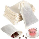 Lot de 30 sachets � �pices vides de 10, 5 x 8, 5 cm pour la cuisson en vrac - en coton - avec cordon ...