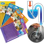 Lot de 4 (48 pi�ces) gardez les drains et les tuyaux propres, outils de nettoyage d�sodorisants pour ...