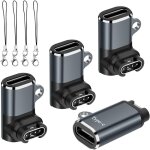 Lot de 4 adaptateurs de charge usb - c vers watch, compatibles avec fenix 7 / 7x / 7s / 6, forerunner ...
