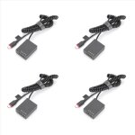 Lot de 4 adaptateurs secteur cc usb - c np - w126s pour chargeur d'appareil photo x - t1, x - s10, x ...