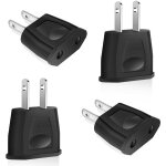 Aougo - lot de 4 adaptateurs de voyage européens américains - adaptateur de prise de voyage européen ... Aougo - lot de 4 adaptateurs de voyage européens américains - adaptateur de prise de voyage européen ...