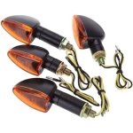 Lot de 4 ampoules de clignotant avant et arri�re pour moto 12 v, de debuns