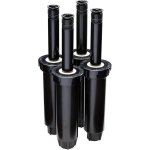 Lot de 4 arroseurs escamotables professionnels rain bird 1804 0 - 360 pour arrosage de jardin, filetage ...