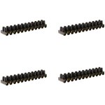 Lot de 4 barrettes 12 plots section 10mm� - noir - zenitech