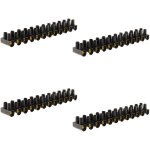 Lot de 4 barrettes 12 plots section 16mm² - noir - zenitech Lot de 4 barrettes 12 plots section 16mm² - noir - zenitech