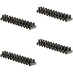 Lot de 4 barrettes 12 plots section 4mm� - noir - zenitech