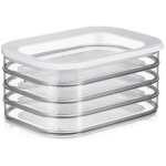 Lot de 4 bo�tes rangement frigo charcuterie s�par�es, couvercle