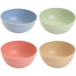 Lot de 4 bols c�r�ales incassables 12 x 6 cm, micro - ondes / lave - vaisselle, l�gers