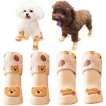 Lot de 4 bottes imperm�ables pour chiens, chaussures pour chiens de petite et moyenne taille, pour la ...