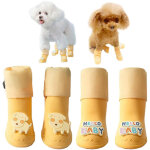 Lot de 4 bottes imperm�ables pour chiens, chaussures pour chiens de taille moyenne et petite, pour la ...