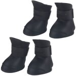 Lot de 4 bottes imperméables en silicone pour chien de compagnie, chaussures de protection antidérapantes ... Lot de 4 bottes imperméables en silicone pour chien de compagnie, chaussures de protection antidérapantes ...