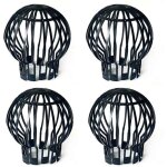 Lot de 4 bouchons de protection de goutti�re en plastique pour tuyau de descente - anti - blocage des ...