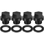 Lot de 4 bouchons de vidange pour pompe de piscine avec joints compatibles avec hayward spx1700fg, noir ... Lot de 4 bouchons de vidange pour pompe de piscine avec joints compatibles avec hayward spx1700fg, noir ...