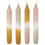 Lot de 4 bougies bâtons laya tie & dye h18cm - atmosphera créateur d'intérieur Lot de 4 bougies bâtons laya tie & dye h18cm - atmosphera créateur d'intérieur