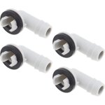 Lot de 4 buses de sortie d'eau de climatiseur de 15 mm, raccord de tuyau d'�vacuation, coude avec joint ...