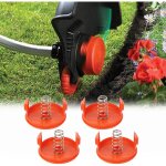 Lot de 4 capuchons de bobine + 4 pièces de rechange pour ressorts compatibles avec les coupe - pour tondeuses ... Lot de 4 capuchons de bobine + 4 pièces de rechange pour ressorts compatibles avec les coupe - pour tondeuses ...