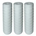 Lot de 4 cartouches filtrantes bobin�es pour filtre � eau ? filtration des s�diments jusqu'� 25 microns ...