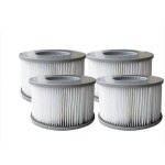 Shmshng - lot de 4 cartouche de filtre de piscine gonflable mspa, jacuzzi ruikalucky