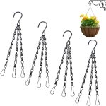 Jamais utilis]lot de 4 chanes suspendues pour pots de fleurs, cages  oiseaux, photophores - 3 litres ...