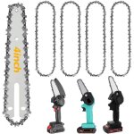 Lot de 4 chaînes de tronçonneuse électrique en acier de 4 / 6 / 8' - accessoires de rechange pour tronçonneuse ... Lot de 4 chaînes de tronçonneuse électrique en acier de 4 / 6 / 8' - accessoires de rechange pour tronçonneuse ...