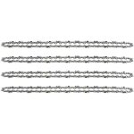 Lot de 4 cha�nes de tron�onneuse pour guide cha�ne de 16  (40 cm), 1, 3 mm 59 maillons d'entra�nement, ...