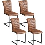 Lot de 4 chaise de bureau design avec dossier grillag� jymtom ? confort ergonomique et �l�gance moderne?simili ...