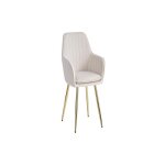 Lot 6 chaises simili cuir noir blanc pieds m�tal 52x45x90 cm tolia