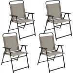 Lot de 4 chaise de jardin extrieur chaises pliantes avec dossier haut et accoudoirs chaises de terrasse ...