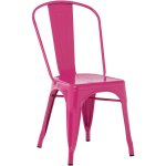 Lot de 4 chaises de salle à manger empilables lix sklum rose fushia Lot de 4 chaises de salle à manger empilables lix sklum rose fushia