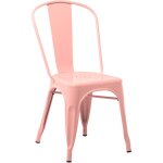 Lot de 4 chaises de salle � manger empilables lix sklum rose quartz