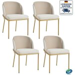 Lot de 4 chaises - système de couleurs morandi à faible saturation - scandinave - conception ergonomique ... Lot de 4 chaises - système de couleurs morandi à faible saturation - scandinave - conception ergonomique ...