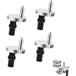 Lot de 4 charni�res de si�ge de toilette avec vis et �crous extensibles ? facile � installer ? fixations ...
