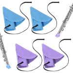 Lot de 4 chiffons de nettoyage pour clarinette, clarinette, piccolo, fl�te, saxophone bleu et violet