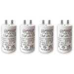 Lot de 4 ? condensateurs 2, 5 f pour moteurs de volets roulants ? compatible somfy / simu / nice ? forme ...