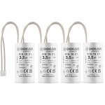 Lot de 4 condensateurs 3, 5 uf pour moteur de volet roulant bubendorff dure de vie 10 000 heures condensateur ...