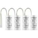 Lot de 4 condensateurs 4 uf pour moteur de volet roulant bubendorff dure de vie 10 000 heures condensateur ...