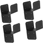 Lot de 4 connecteurs d'ancrage pour cadre en acier l�ger pour poteaux de maison en bois