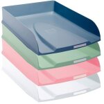 Exacompta - lot de 4 corbeilles  courrier combo - styli couleurs assorties