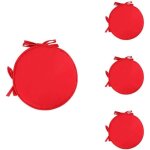 Lot de 4 coussin rond galette de chaise ronde pour table et chaise de salle  manger avec cordon de serrage ...