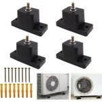Lot de 4 coussinets en caoutchouc anti - vibration, support de montage pour climatiseur, coussinets absorbant ...
