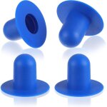 Lot de 4 couvertures de piscine et bouchons d'�tanch�it� pour pompes de filtration intex et bestway (bleu) ...
