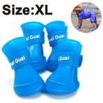 Lot de 4 couvre - pattes de chaussures pour chien en caoutchouc imperm�able