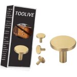 Lot de 4, crochets mural en laiton bross�, crochets porte - serviettes manteau dor�s pour salle de bain, ...