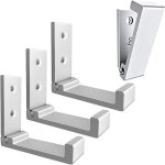 Lot de 4 crochets muraux pliables - crochets pour manteaux invisibles, crochet mural en aluminium, crochet ...