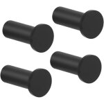 Lot de 4 crochets muraux ronds � visser, en acier inoxydable, robustes, pour salle de bain, chambre, ...