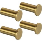 Lot de 4 crochets muraux ronds à visser, en acier inoxydable, robustes, pour salle de bain, chambre, ... Lot de 4 crochets muraux ronds à visser, en acier inoxydable, robustes, pour salle de bain, chambre, ...